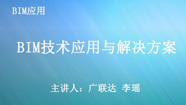 BIM应用技术与解决方案